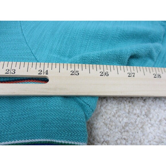 Ralph Lauren Polo Shirt Mens Extra Large XL Green Red Cotton Golf Golfer Preppy - Picture 9 of 11